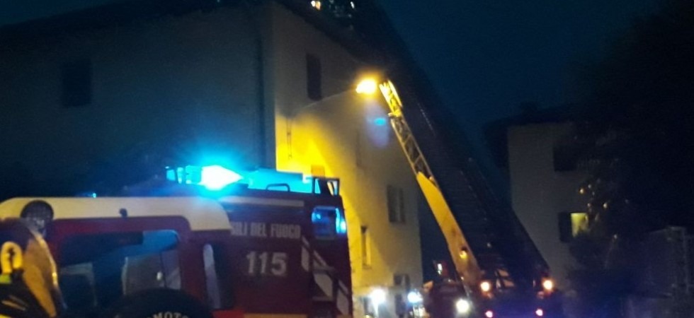 Prende fuoco una canna fumaria, paura a Pietramurata